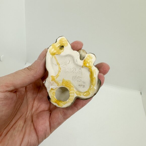 Vtg 1983 Harvey Knox Kingdom Porcelain Tabby Cat Cats Kitten Basket Rescue *FLAW - Picture 6 of 9